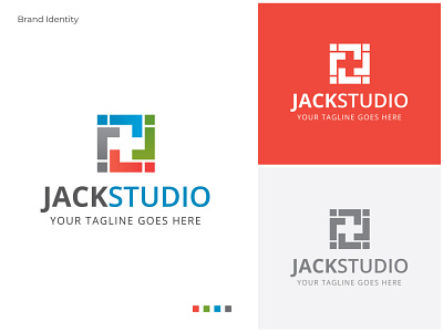 Jack Studio - Letter J Logo agency agency logo app brand identity branding it logo j letter logo j logo letter j logo logo minimal logo modern logo simple logo tech logo