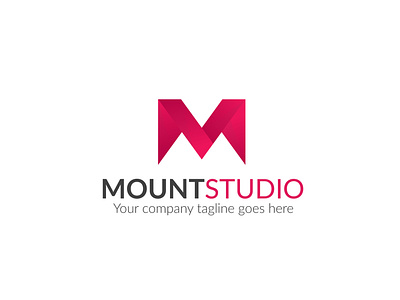 Mountain Studio Logo agency app branding logo m logo