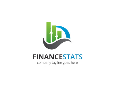 Finance Stats Logo agency arrow branding finance finance app financial marketing statistics