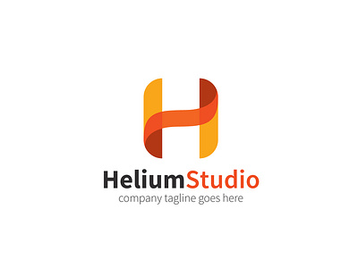 Helium Studio Logo 01 agency app beauty branding h letter h logo hlogo letter logo logo h
