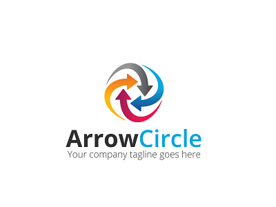 Arrow Circle Logo agency app arrow branding care financial