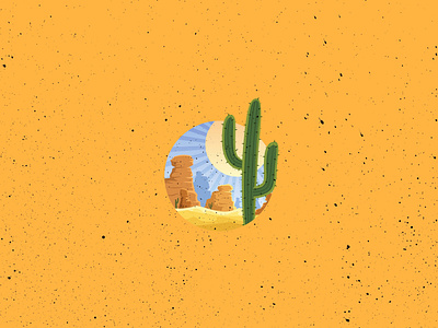 Desert Vogue arabian cactus illustration catcus desert desert illustration drawing sand yellow