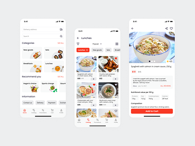 App for food delivery