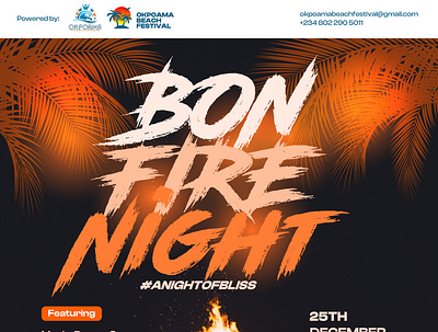 OBF'22 BON-FIRE NIGHT graphic design