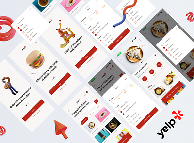 Yelp Redesign app delivery design food mobiledesign ui yelp