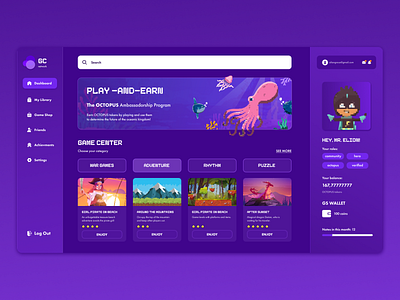 Game Website designs, themes, templates and downloadable graphic elements  on Dribbble