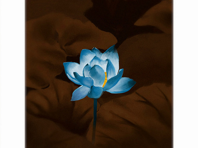 Blue flower art artist creative design illustration illustrator painting