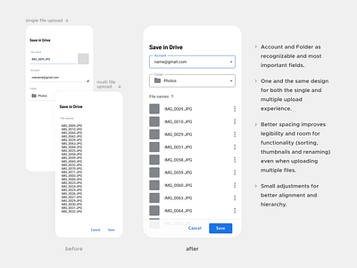 Save in Drive | Redesign app google gui redesign ui userexperience userinterface ux