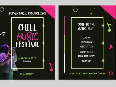 Music Concert Poster branding concert announcement design graphic design illustration music music concert music poster poster ui