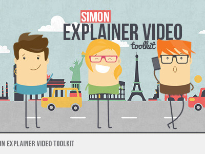 Simon Explainer Video 2d explainer animation art design elegant explainer video graphic design illustration illustrator motiongraphics package video