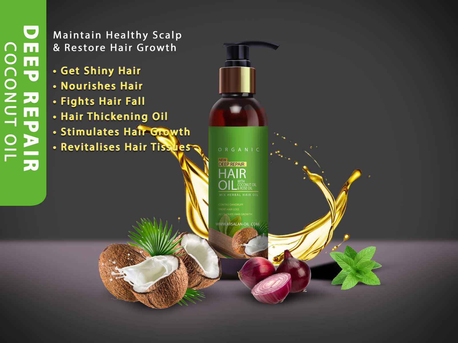 hair oil bottle TASK by Arsalan Creative Work on Dribbble