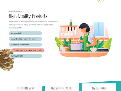High Quality Food: Landing Page homepage landing page