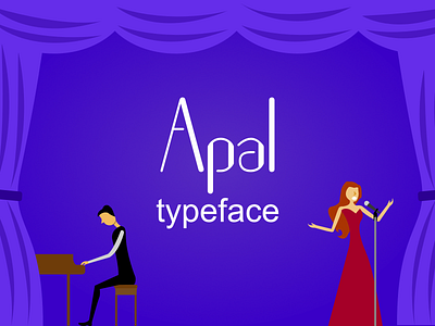 Apal typeface art deco display font font graphic design serif typeface