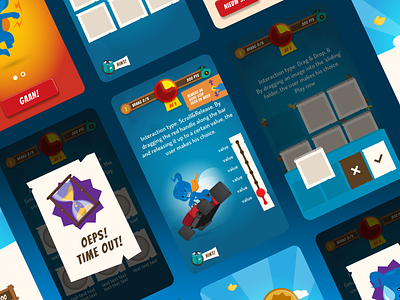 De Grote Hack mobile game game illustrations illustrator kids mobile screens vector