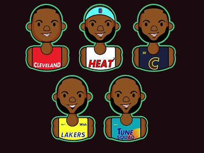 Lebron james cartoon character basketball cartoon character characterdesign cute illustration cute logo cute mascot design king james king logo lebron lebron james lebron movie lebron sticker new design space jam space jam movie sticker sticker design sticker pack tune squad