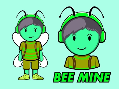 Bee cute character costume desing 2021 adorable boy branding cartoon cartoon character chibi cute character design editable honey bee illustration logo mascot logo mascotlogo minimalist design simple character trending design vector web