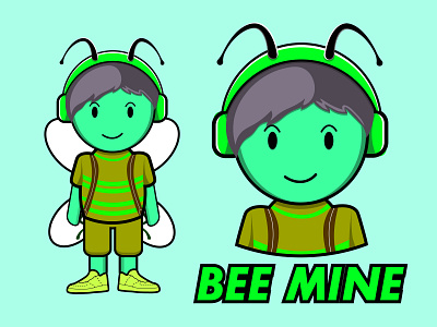Bee cute character costume desing