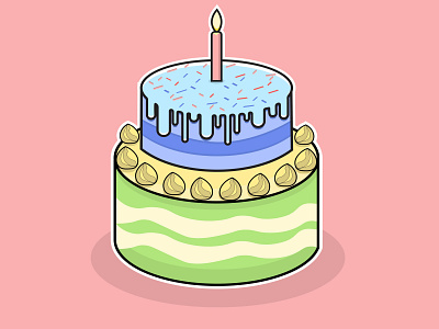 Cake vector illustration