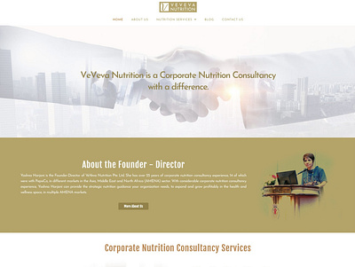 Corporate Nutrition Consultancy Website graphic design logo web design