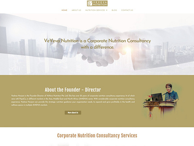 Corporate Nutrition Consultancy Website