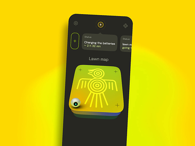 GardenBot | Notifications app bot concept future garden grass interface mobile app motion graphics notifications ui ux