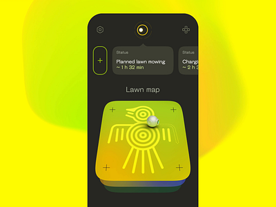 GardenBot | Path 3d app bot concept design future garden interface mobile app motion graphics path tracking ui ux
