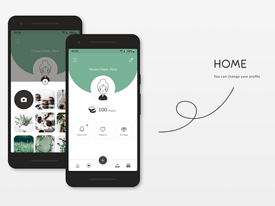 Home page (profile) | Mobile app TYHO