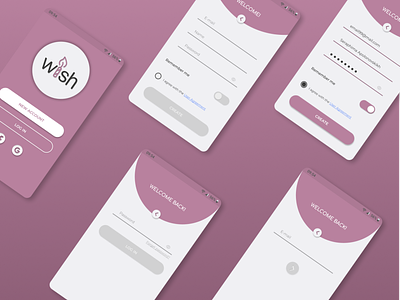 Log in and sign up pages android app branding design illustration kids app kids store log in login logo mobile app mobile screen sign up store ui user interface ux vector welcome