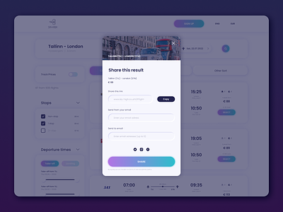 Share the Result ✈ airlines airplane booking buy dashboard flight flight booking flight ticket results share share results social media ticket travel ui ux web website