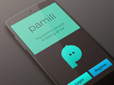 Pamili - Mobile apps for small family android landing login mobile register
