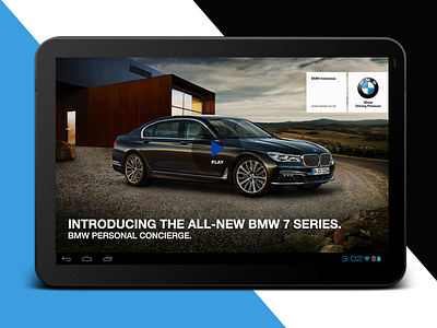 BMW 7 Series Android Tablet