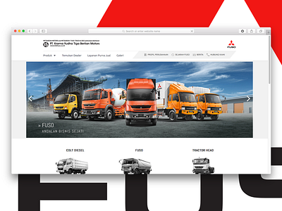 Mitsubishi Fuso Website Revamp car fuso ktb landing page mitsubishi truck website