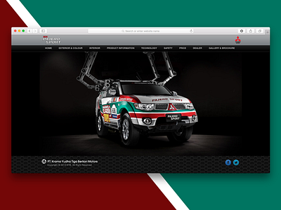 Mitsubishi Pajero Sport Microsite