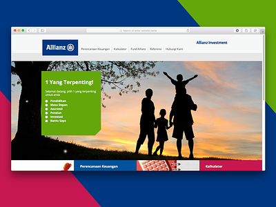 Allianz Investment Website allianz banking finance insurance landing page website