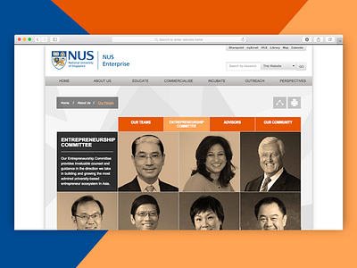 NUS Enterprise enterprise landing page nus university website