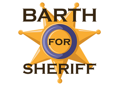 Barth for Sheriff Logo branding design digitalart graphicdesign logo