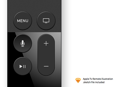 Apple Tv Remote illustration apple diamante illustration remote sketch tv