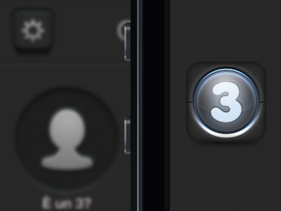 [ICON] Credito per Tre 4 app black credito grey icon ios iphone per restyling tre ui