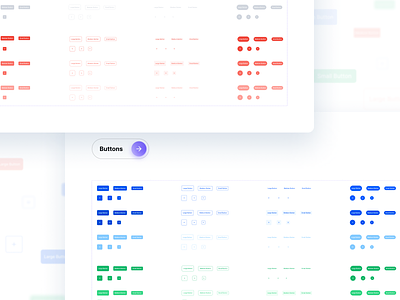 Buttons✨ blue branding buttons clean clean touch colors design design of the day design system inspiration new product design professional project red ui ui ux ux web website