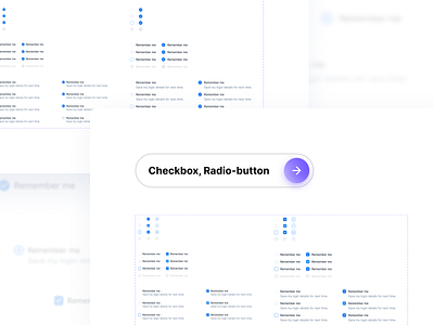 Checkbox & Radio Buttons ✨ 3d animation branding checkbox clean design designsystem illustration inspiration logo motion graphics new product design radiobutton typography ui uiux ux vector website