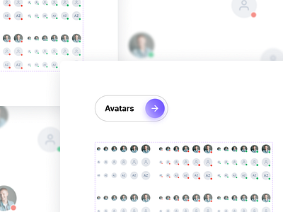 Avatars ✨ avatars branding clean cleanui design system figma inspiration logo mobile modern new offline online productdesign responsive smartui ui ux variants web