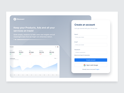 Login page ✨ analytics beauty blue branding clean design dribble grey illustration inspiration login page logo post product design simple ui user interface ux vector website