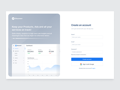 Login page 🔮 blue branding clean dashboard design featured gray illustration inspiration login logo product design space ui user experience user interface ux vector website white