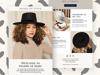 Heads of State - Welcome Email email email design email marketing email template welcome email