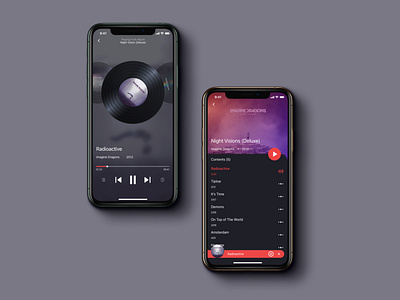 Daily UI 009 music player app daily ui design flat minimal ui ux