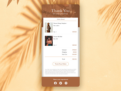 Daily UI 017 - Email Receipt branding daily ui design flat graphic design minimal ui web website