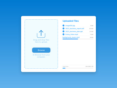 Daily UI 031 - Upload app daily ui design flat minimal ui ux web website