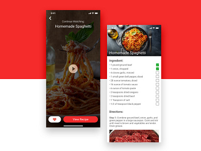 Daily UI 040- Recipe