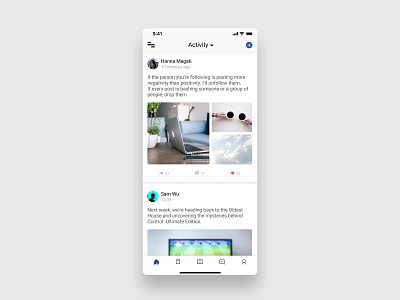 Daily UI 047 - Activity Feed app daily ui design flat graphic design minimal ui ux web website