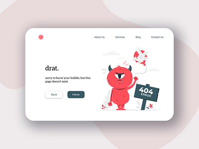 DailyUi-008 404 Error Page